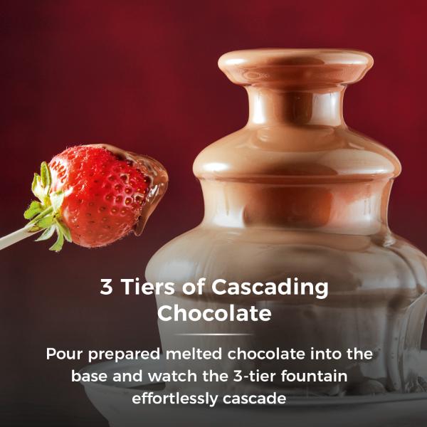 Tower 90W Chocolate Fountain Red