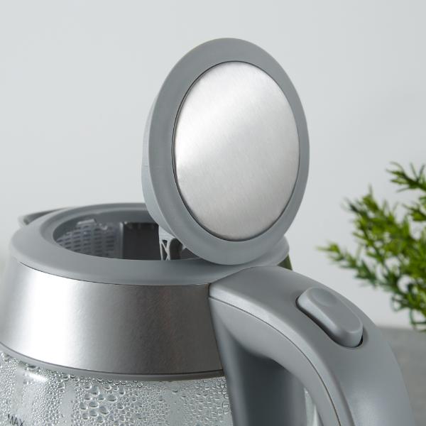 Tower Presto 2200W 1.7L Glass Kettle Grey