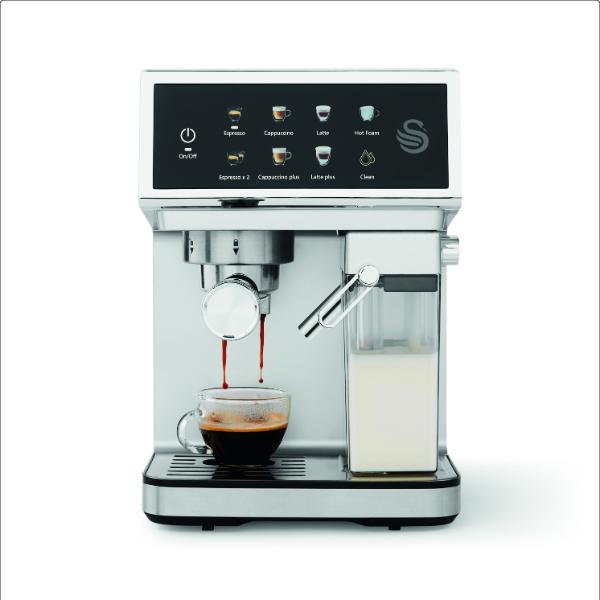 Swan Digital Espresso Coffee Machine 1350W Stainless Steel