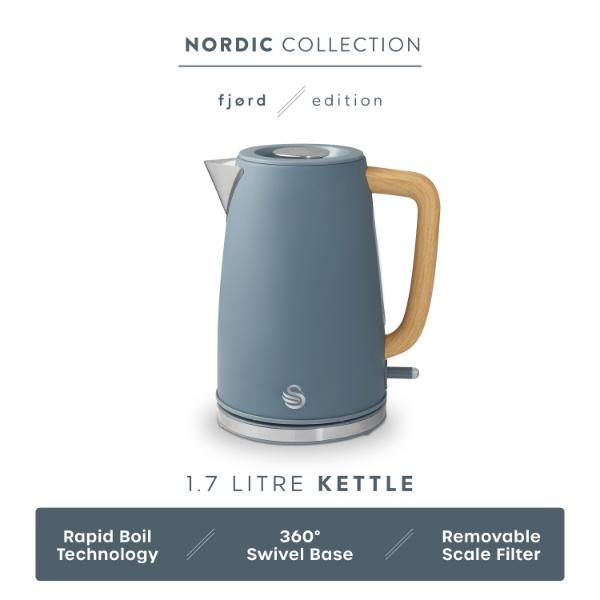 Swan Fjord 1.7lL Jug Kettle Grey