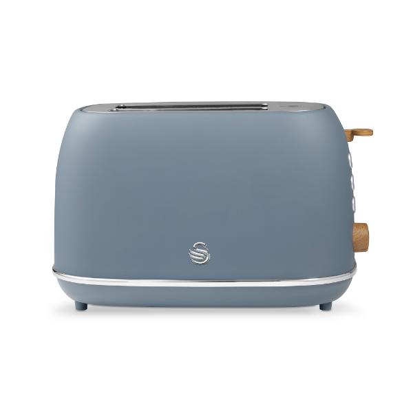 Swan Fjord 800W 2 Slice Toaster Grey