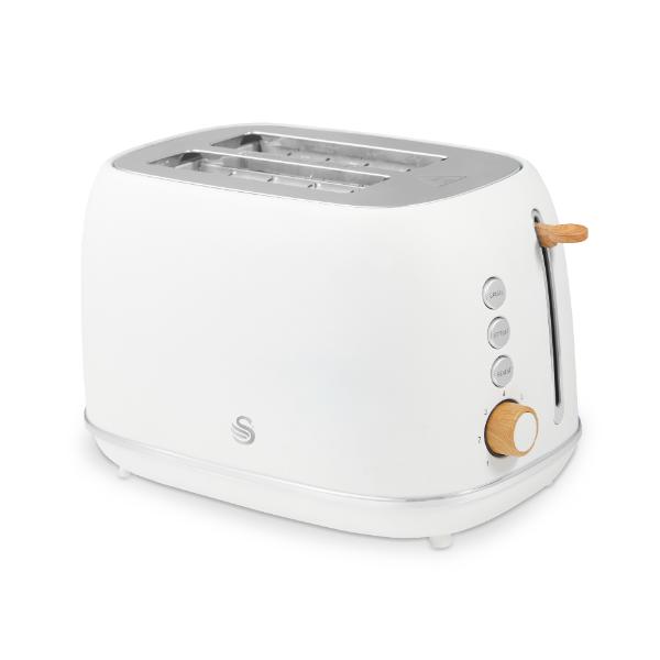 Swan Fjord 800W 2 Slice Toaster White