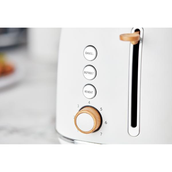 Swan Fjord 800W 2 Slice Toaster White