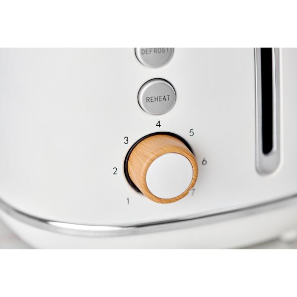 Swan Fjord 800W 2 Slice Toaster White