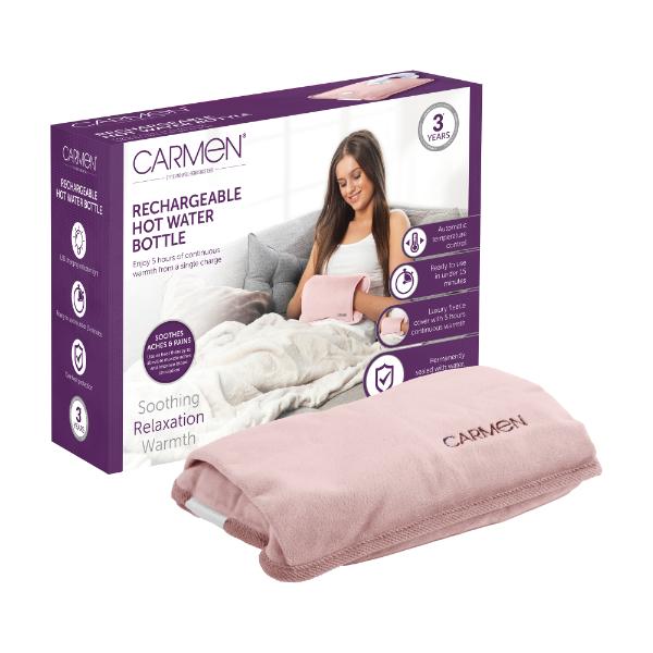 Carmen Rechargable Hot Water Bottle Pink