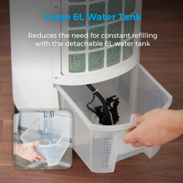 Tower 6L Compact Air Cooler White
