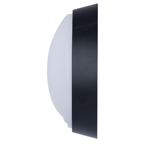 Luceco Eco Round Bulkhead PIR IP54 700 Lumens 10 Watt 4000k Supplied Black & White trim