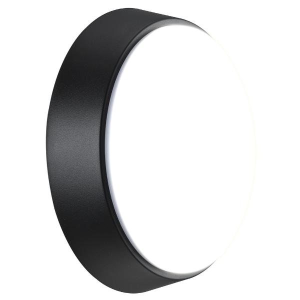Luceco Eco Round Bulkhead IP54 700 Lumens 10 Watt 4000k Supplied Black & White Trim
