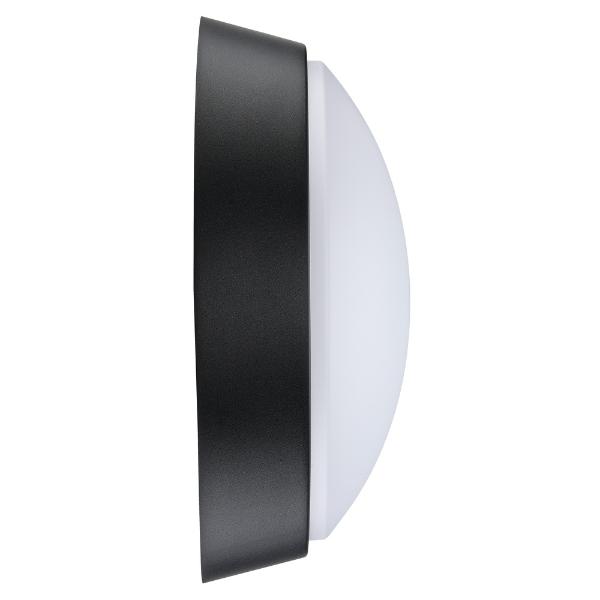 Luceco Eco Round Bulkhead IP54 700 Lumens 10 Watt 4000k Supplied Black & White Trim