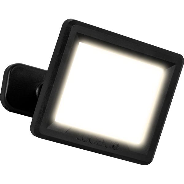 Luceco Essence 10 Watt Floodlight with Ball Joint 1 Metre Cable Black IP65