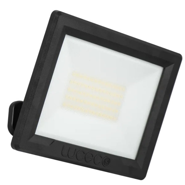 Luceco Essence 50 Watt Floodlight With Ball Joint 1 Metre Cable - Black IP65