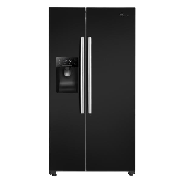Hisense RS694N4IBE 91cm 562L American-Style Side-by-side Smart Fridge Freezer E Rated | Black