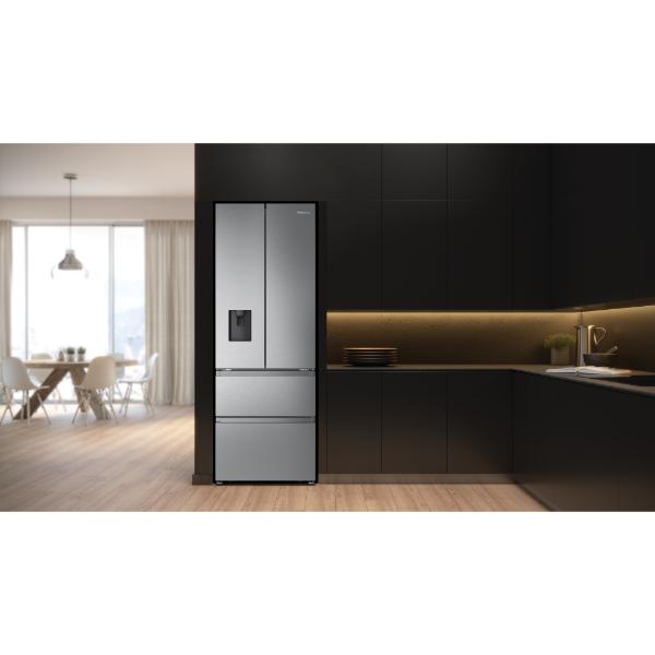 Hisense RF632N4WIE 70cm PureFlat French Door Fridge Freezer - 2m Height E Rated| Silver
