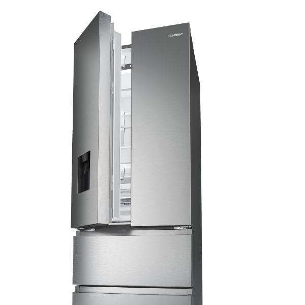 Hisense RF632N4WIE 70cm PureFlat French Door Fridge Freezer - 2m Height E Rated| Silver