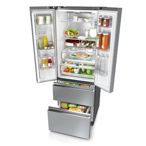 Hisense RF632N4WIE 70cm PureFlat French Door Fridge Freezer - 2m Height E Rated| Silver