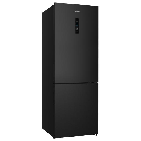 Hisense RB645N4BFE 70cm 495L 60/40 Frost Free Fridge Freezer - 2m Height E Rated| Black