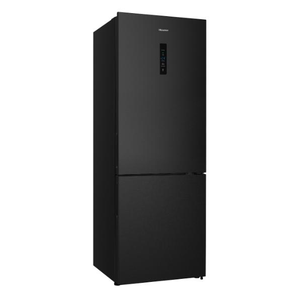 Hisense RB645N4BFE 70cm 495L 60/40 Frost Free Fridge Freezer - 2m Height E Rated| Black