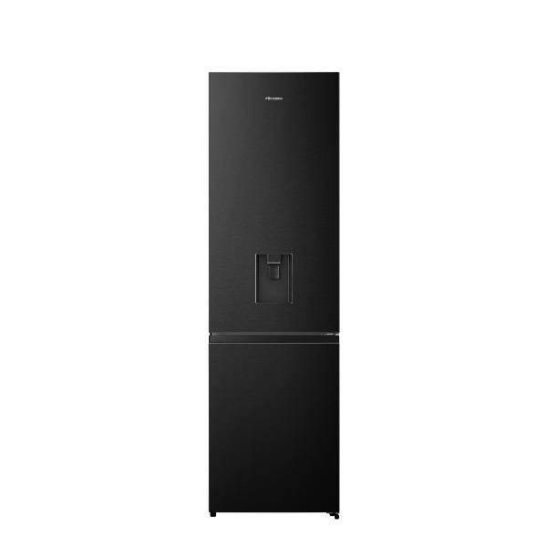 Hisense RB435N4WFE 60cm 336L 60/40 Frost Free Fridge Freezer - 2m Height E Rated | Black
