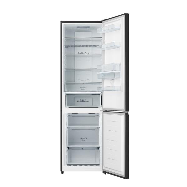 Hisense RB435N4WFE 60cm 336L 60/40 Frost Free Fridge Freezer - 2m Height E Rated | Black