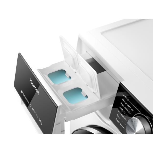 Hisense WF5S1045BW 10.5kg 1400 Spin Auto Dosing Washing Machine - A Rated | White
