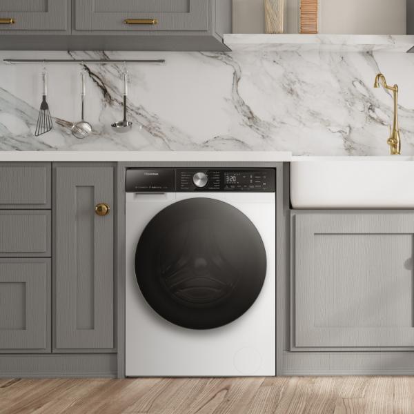 Hisense WF5S1045BW 10.5kg 1400 Spin Auto Dosing Washing Machine - A Rated | White