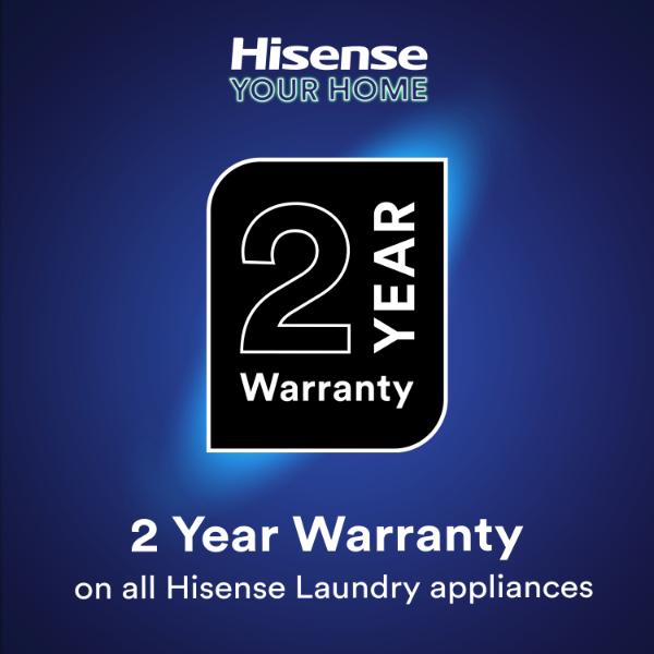 Hisense WF5S1045BW 10.5kg 1400 Spin Auto Dosing Washing Machine - A Rated | White
