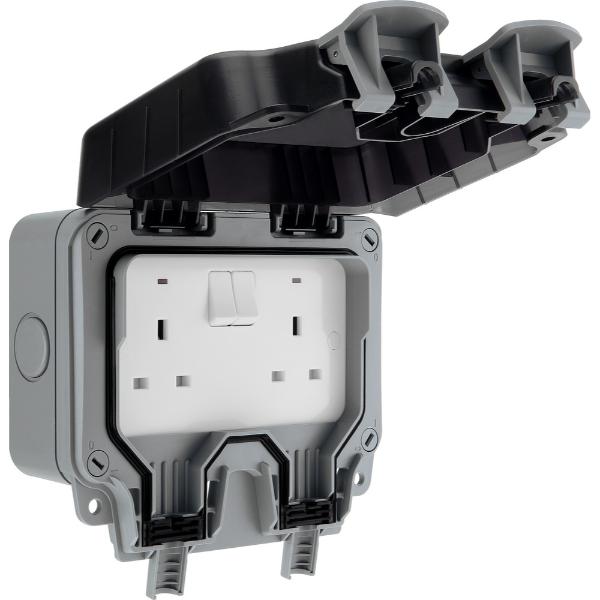 Nexus Storm IP66 Weatherproof Double Switched 13A Power Socket