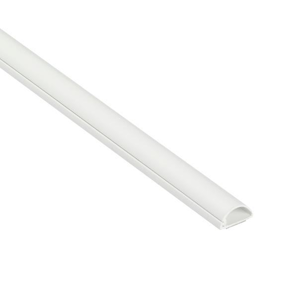 D-Line Trunking 20x10mm ½-round White 2M