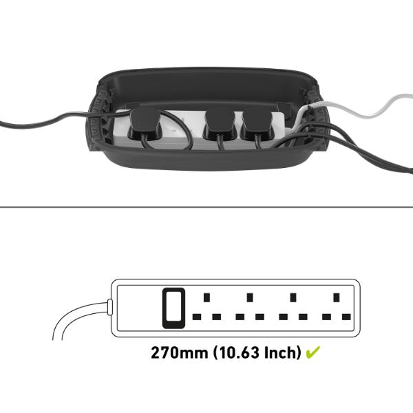 D-Line Outdoor Cable Management Box Black
