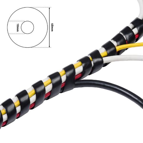 D-Line Cable Tidy Wrap Black 2.5M