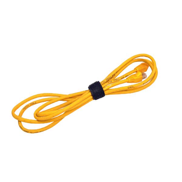 D-Line Cable Tidy Hook and Loop Band 20mm Black 1.2M