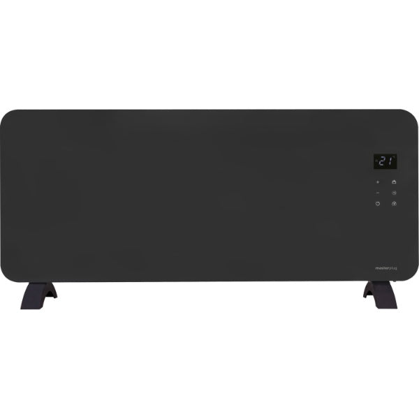 Masterplug Auraline Smartenergy Glass Panel Heater 2000W Slate Grey