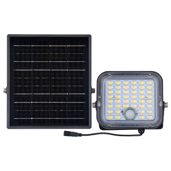 Luceco Mensa Solar Floodlight, Colour Change, PIR & Remote IP65 1500lm