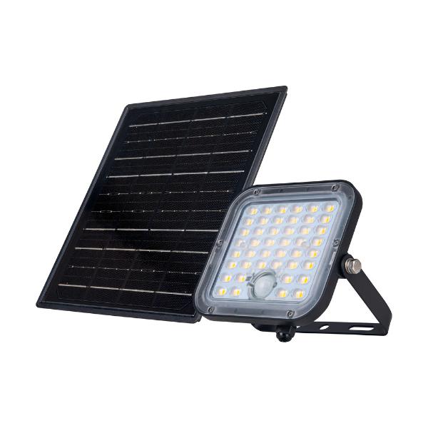 Luceco Mensa Solar Floodlight, Colour Change, PIR & Remote IP65 1500lm