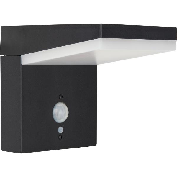 Luceco Aries Solar Wall Light & PIR Motion Sensor, IP44, 600lm, 3000K