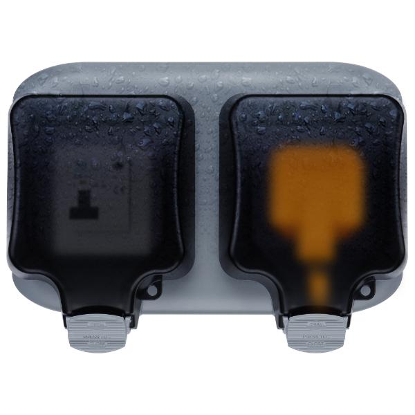Masterplug 13A Single Switched Socket, IP66