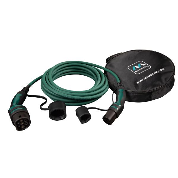 Masterplug Mode 3 Type 2 EV Charging Cable & Case, Single Phase, 8m