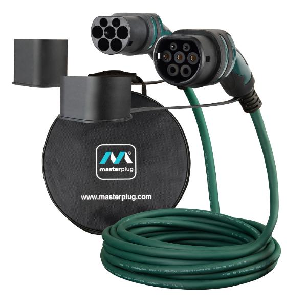 Masterplug Mode 3 Type 2 EV Charging Cable & Case, Single Phase, 8m