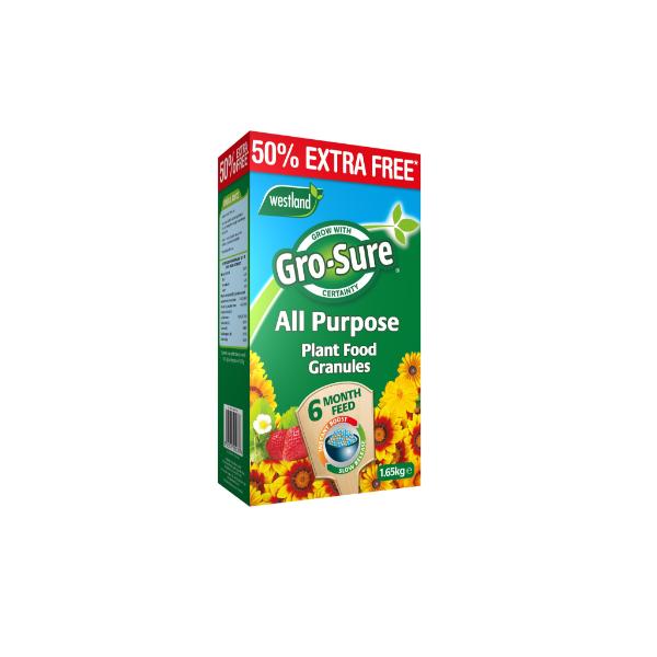 Westland Gro-Sure 6 Month Slow Release Plant Food 1.1kg + 50% Extra Free