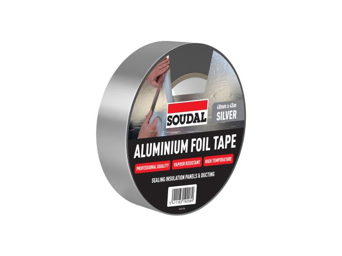 Soudal Aluminium Foil Tape 100mm x 45m Silver