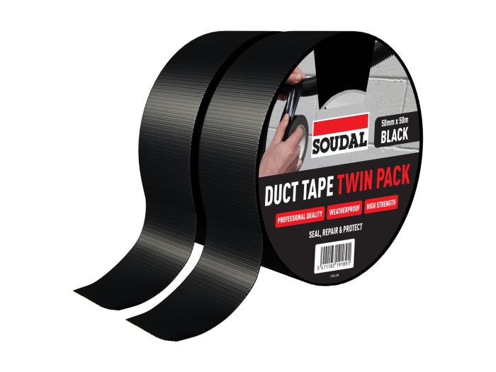Soudal Duct Tape 50mm x 50m Black