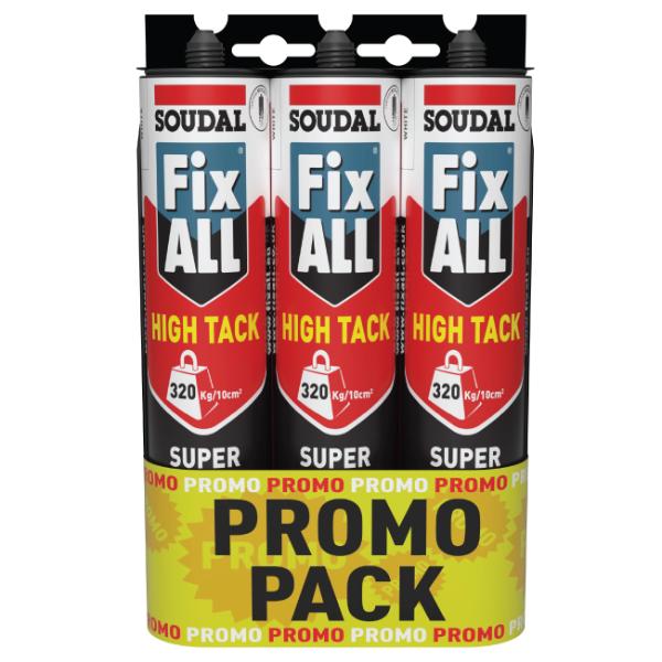 Soudal FixALL High Tack White Triple Promotion Pack