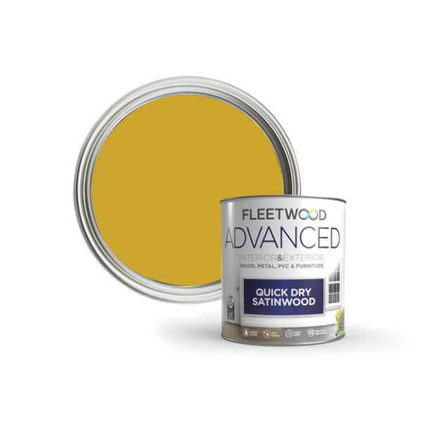 Fleetwood 750ml Advanced Quick Dry Satinwood Killarney Gold