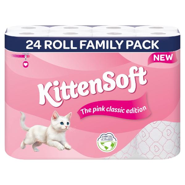 Kittensoft Pink Edition Toilet Paper 24&