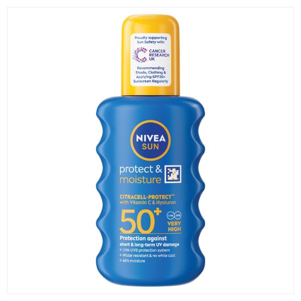 NIVEA Sun Protect & Moisture Spray SPF50 200ml