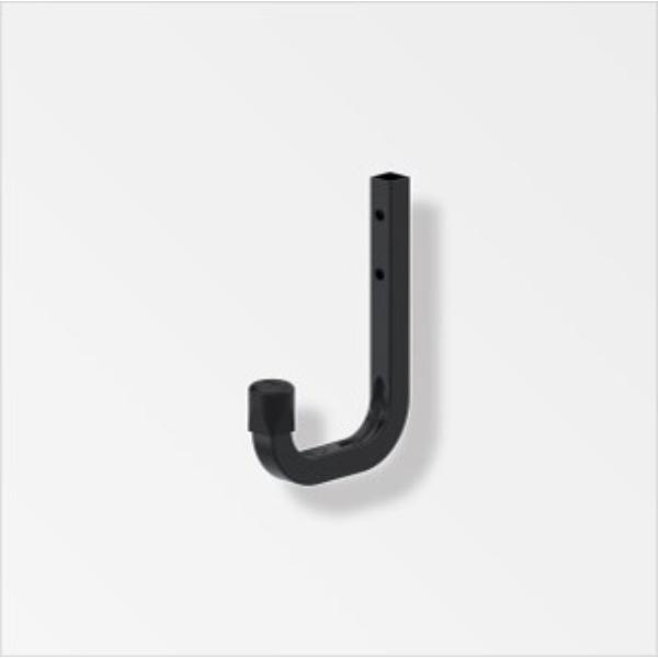 Alfer Wall Hook Black Powder Coated 80mm