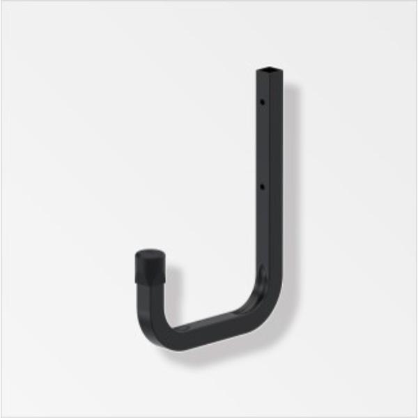 Alfer Wall Hook Black Powder Coated 150mm