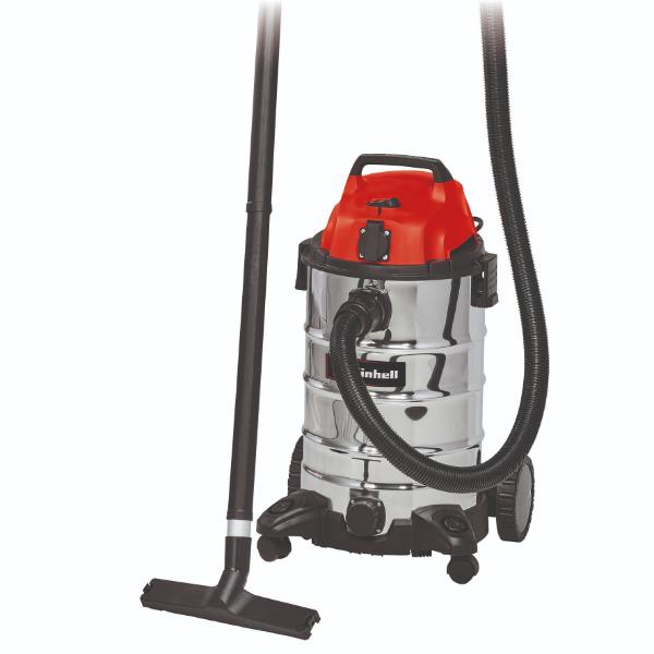 Einhell TC-VC 1930 SA 30 Litre Stainless Steel Wet & Dry Vac with Power Take Off 230V