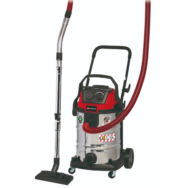Einhell TE-VC 2230 SACL 30 Litre Stainless Steel L Class Wet & Dry Vac with Power Take Off 230V