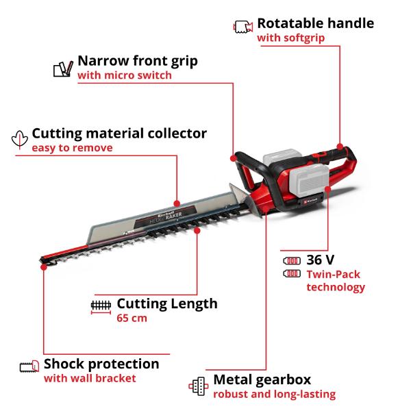 Einhell PXC 18V GE-CF 18/320 P Li Cordless Floor Standing Fan - Bare Unit
